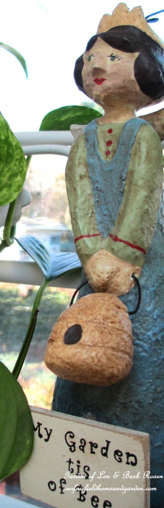 Bee Fairy on the baker's rack https://lolajack-global.jp.net/my-winter-sanctuary-scenes-from-a-garden-room/