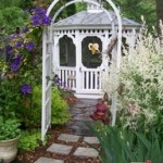 We added a gazebo right away because we missed the one we left behind!