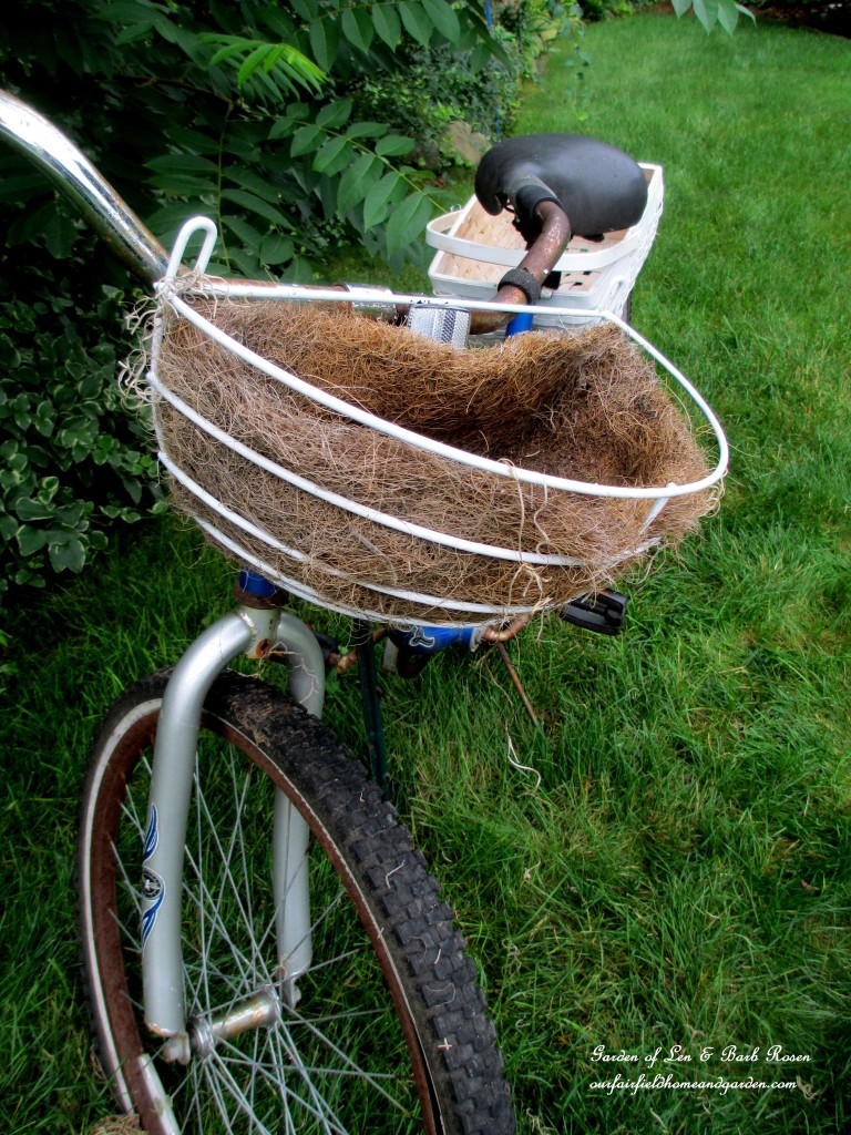 Attach the front basket to the handle bars. https://lolajack-global.jp.net/diy-project-my-bicycle-planter/